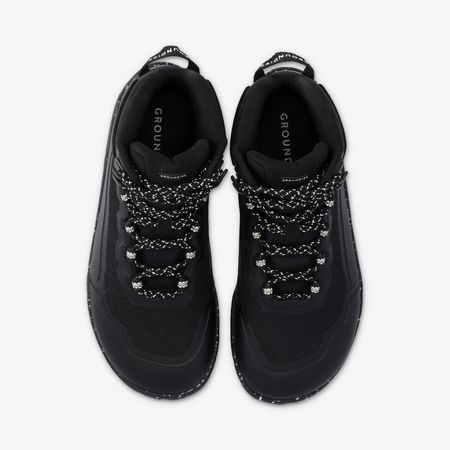 Barefoot Voděodolné Pohorky GROUNDIES® All Terrain High 2.0 Černé