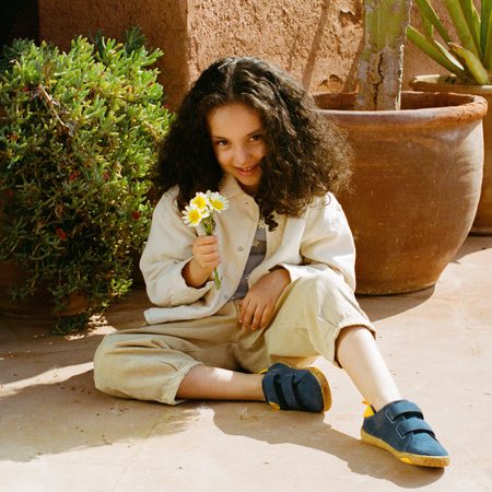 Dětské Barefoot Tenisky GROUNDIES® Malmö Modré