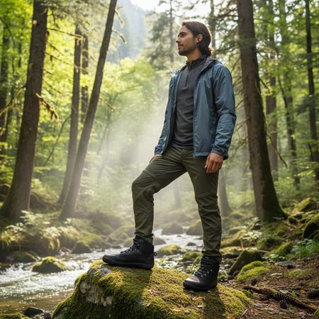 GROUNDIES® All Terrain High 2.0 Black Barefoot Vodootporne Planinske Cipele