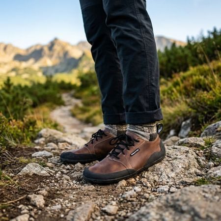 Barefoot cipele SALTIC OUTDOOR FLAT duhanske