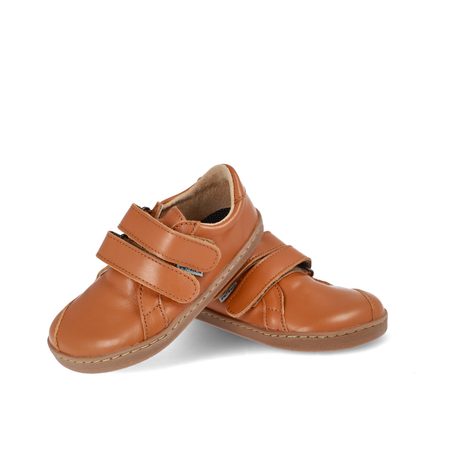 PEGRES CELOROČNÍ TENISKY BF54 0.1 Brown | Dětské barefoot tenisky