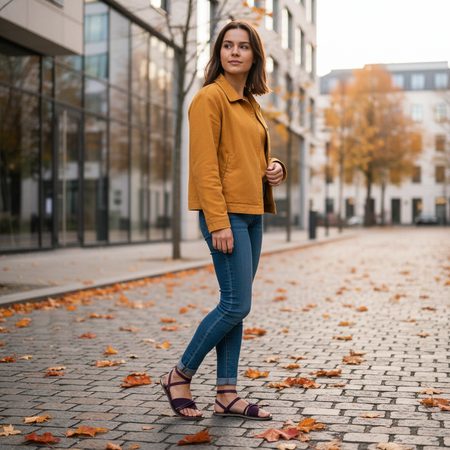 GROUNDIES® Corfu Dark Plum Ženske Barefoot Sandale