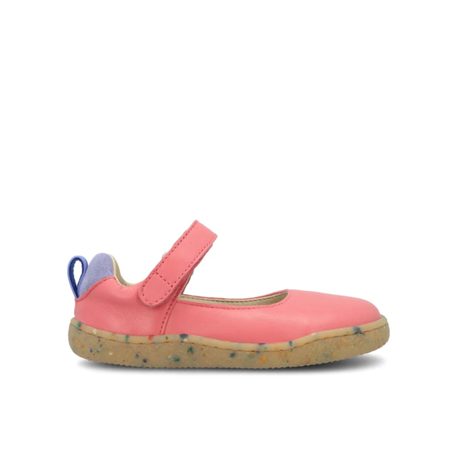 Dětské Barefoot Sandály GROUNDIES® Stella Kids Zářivě Růžové