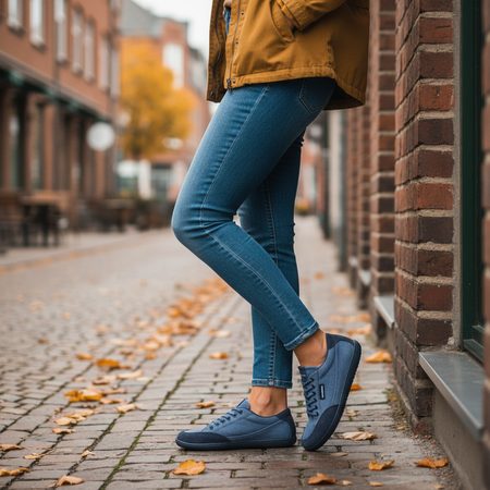 GROUNDIES® Amsterdam Indigo Blue Muške barefoot tenisice