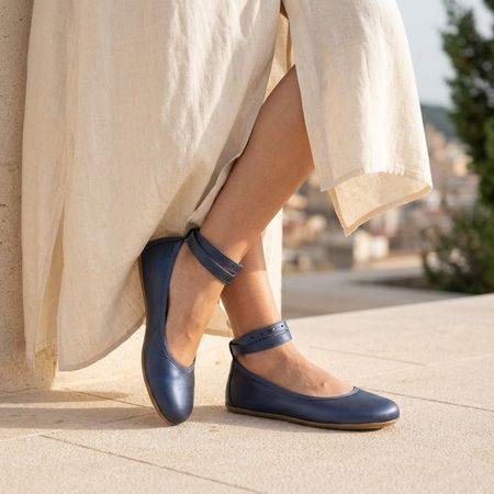 AYLLA BAREFOOT BALERÍNY Blue | Dámské barefoot baleríny