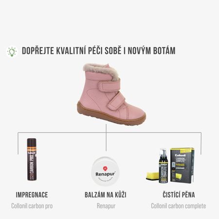 FRODDO KOTNÍKOVÉ ZIMNÍ FURRY BOOT Pink