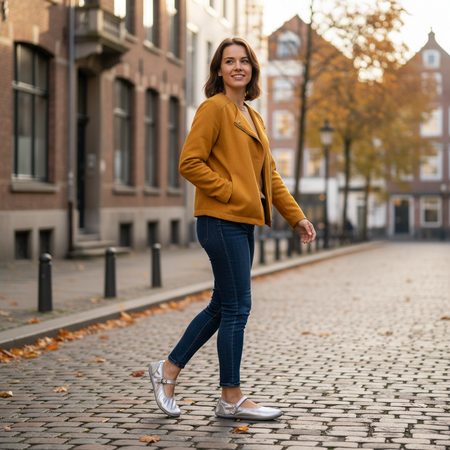 GROUNDIES® Amber 2.0 Silver Ženske barefoot balerinke