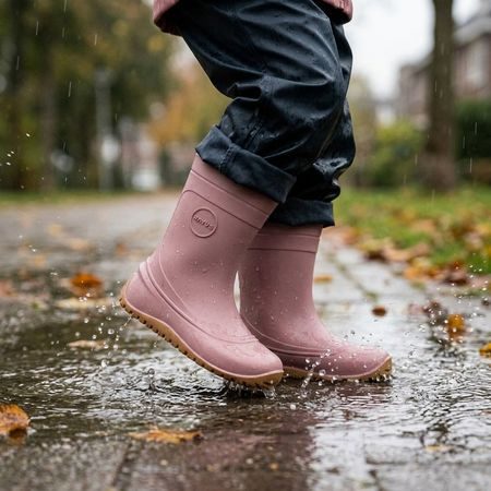 Dječje Barefoot Gumene Čizme RAYVE MONSOON pink/caramel