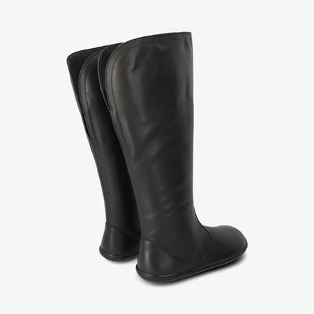 Barefoot+ Zateplené Kozačky GROUNDIES® Mila Černé