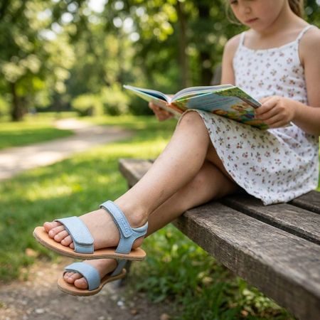 FRODDO SANDAL FLEXY LIA II Light Blue | Barefoot sandale