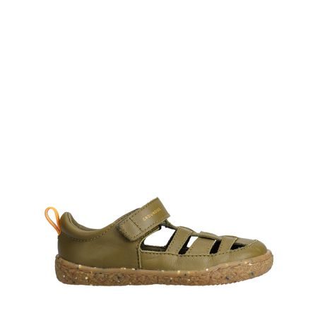 Dětské Barefoot Sandály GROUNDIES® Noto 2.0 Khaki Oranžové
