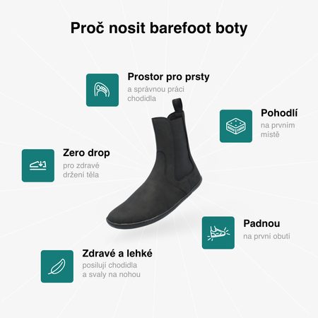 GROUNDIES® Camden+ női Barefoot+ Chelsea csizma