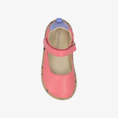 Dětské Barefoot Sandály GROUNDIES® Stella Kids Zářivě Růžové