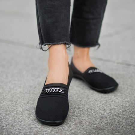 LEGUANO LADY FAMOUS Black | Dámské barefoot baleríny