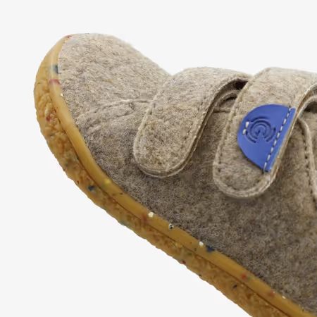Dětské Barefoot Přezůvky GROUNDIES® Malmö Home Béžovo Modré