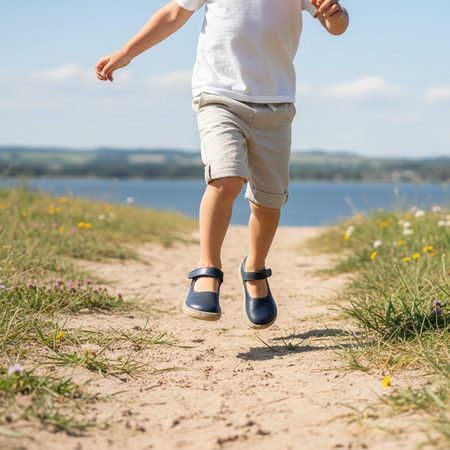GROUNDIES® Stella Blue gyerek Barefoot szandál
