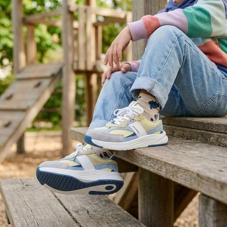 Dječje Barefoot Tenisice GROUNDIES® Starlite 2.0 Junior Limun Plave