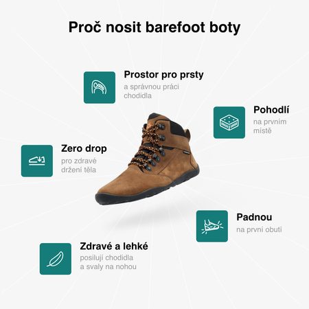 GROUNDIES® Portland Brown Barefoot Outdoor Cipele