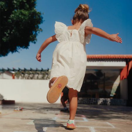 Dětské Barefoot Tenisky GROUNDIES® Lou 2.0 Růžová MInt
