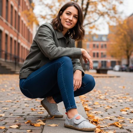 GROUNDIES® Blokhus Grey gyerek Barefoot váltócipő