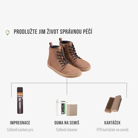 BE LENKA ATLAS Chocolate | Kotníkové barefoot boty