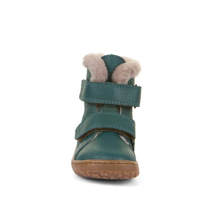 FRODDO KOTNÍKOVÉ ZIMNÍ FURRY BOOT Petroleum | Dětské zimní zateplené barefoot boty