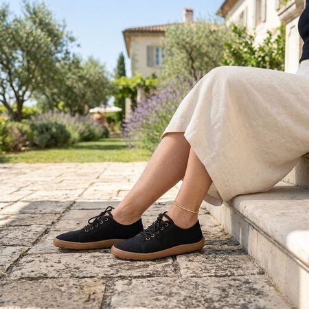 FRODDO SNEAKER BOTANIQ LACES Black | Barefoot tenisky
