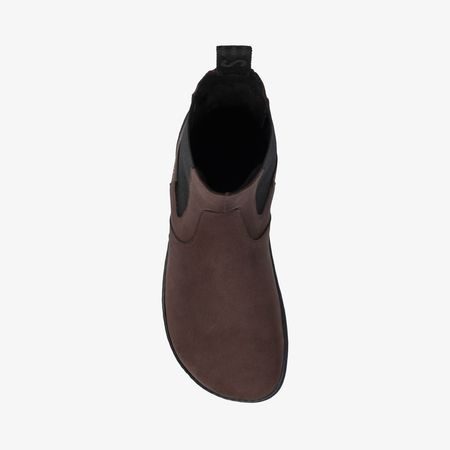 GROUNDIES CAMDEN Dark Brown Barefoot+| Chelsea zateplené barefoot boty