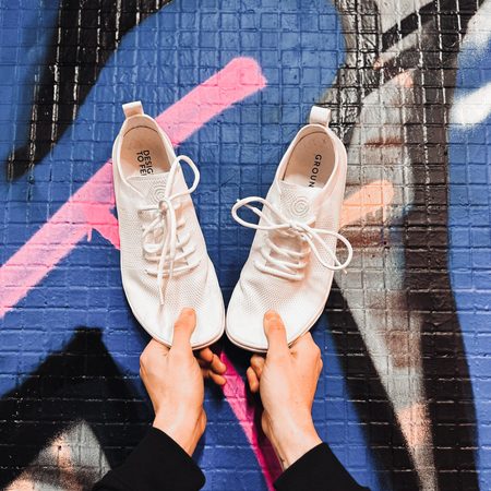 Barefoot Tenisky GROUNDIES® Active Knit Bílé