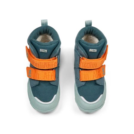 AFFENZAHN MIDBOOT VEGAN COMFY BUNNY Green | Dětské barefoot zateplené boty