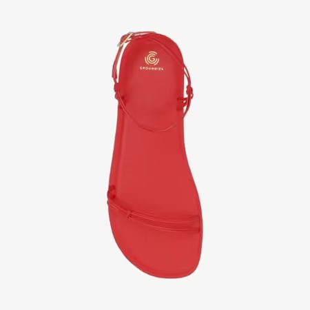 Dámské Barefoot Sandály GROUNDIES® Cadiz Červené