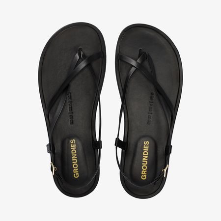 Dámské Barefoot Sandály GROUNDIES® Maya Černé