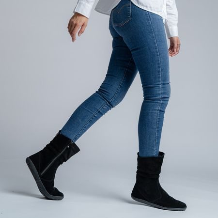 GROUNDIES® Cizme barefoot pentru femei Odessa Black