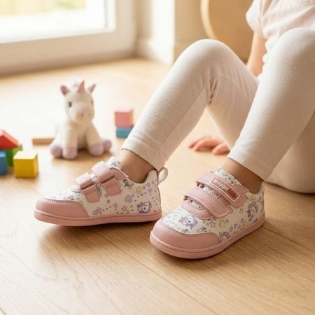 Dječje Barefoot Tenisice BEPPI SAPATO CASUAL BEBE ružičasti jednorozima