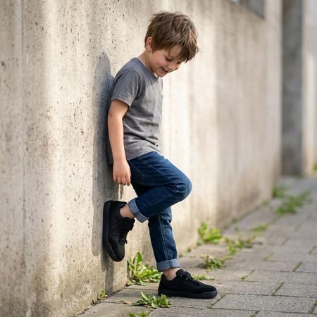 Dječje Barefoot Tenisice RAYVE CUPERTINO JUNIOR crne