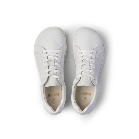 SHAPEN TENISKY FEELIN Uni White Leather | Barefoot tenisky