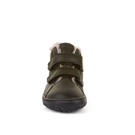 FRODDO ZIMNÍ FURRY Black | Dětské zimní zateplené barefoot boty
