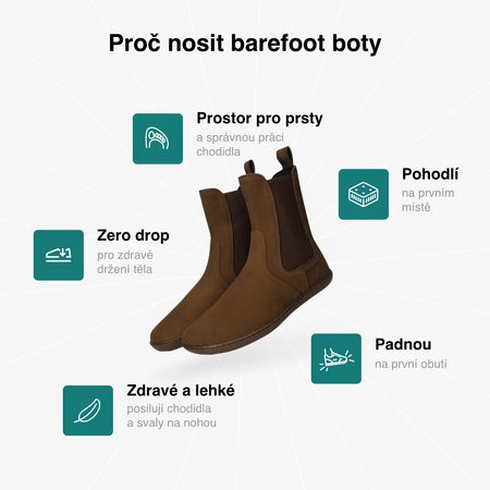 GROUNDIES® CAMDEN Chocolate Дамски Barefoot Топли Chelsea