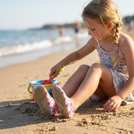 Детски боси обувки за вода RAYVE SPLASHSAFE фламинго