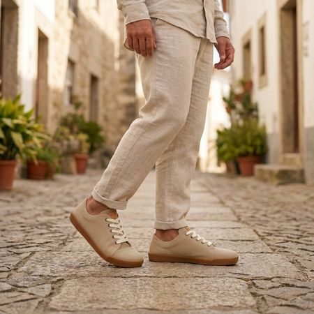 RAYVE WOODSTOCK Beige | Barefoot tenisky
