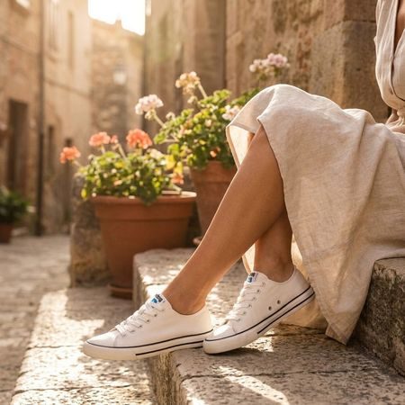 MTNG FREE CANVER Blanco | Ženske barefoot tenisice