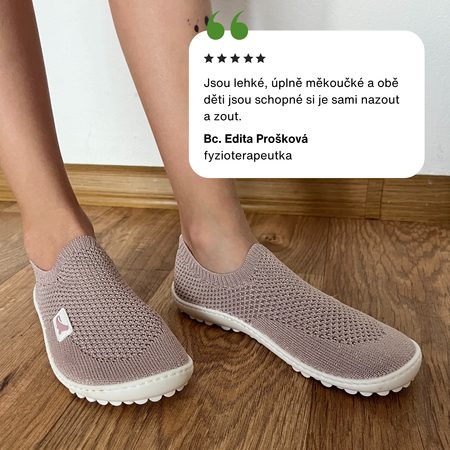 LEGUANO SCIO Rose | Ženske barefoot balerinke