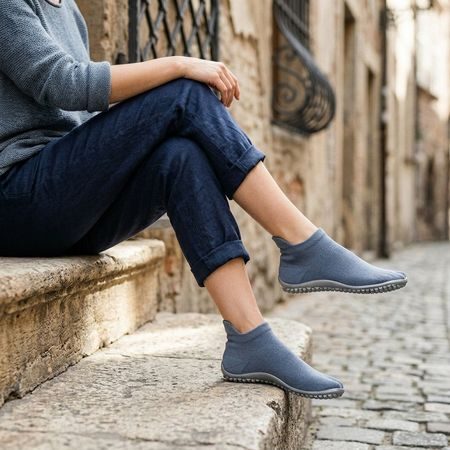LEGUANO SNEAKER Titanblau | Čarape barefoot cipele