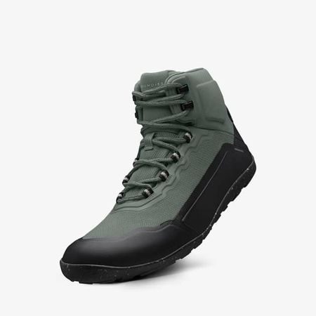 Barefoot Voděodolné Pohorky GROUNDIES® All Terrain High Zelené