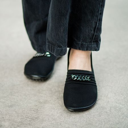 LEGUANO LADY FAMOUS Black | Dámské barefoot baleríny