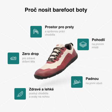 GROUNDIES® All Terrain Low 2.0 Blush/Lemon női Barefoot túracipő