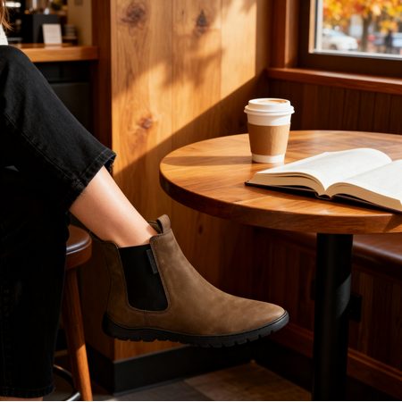 Dámské Barefoot Chelsea GROUNDIES® EVERYDAY 2.0 Hnědé