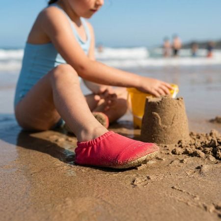 Dječje Barefoot cipele za vodu RAYVE SPLASHSAFE raspberry crvene