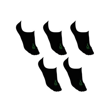 NEVIDITELNÉ BAREFOOT PONOŽKY BAMBUS Černé 5 kusů