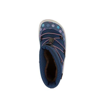 FRODDO ZIMNÍ TEX TRACK WOOL Denim+ | Dětské zimní zateplené barefoot boty